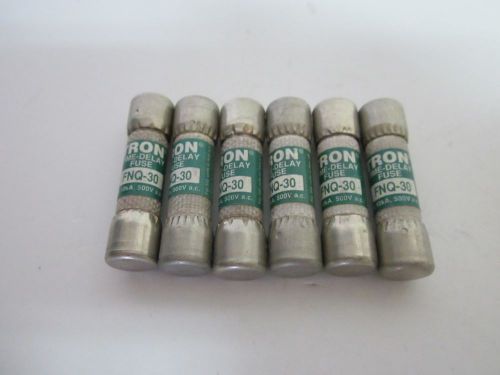 LOT OF 6 COOPER BUSSMANN FNQ-30 FUSE NEW NO BOX