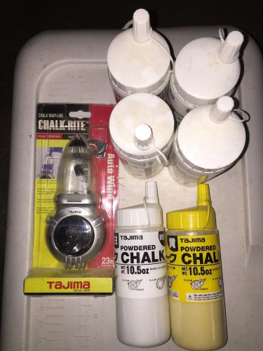 Tajima CR101S-O Chalk Rite Auto Wind  New With 6 Tajima Powdered Chalk 10.5 oz