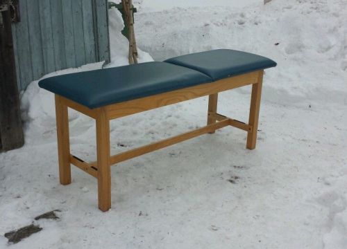 Clinton Treatment Table 25&#034; Width - Hardwood Legs &amp; Adjustable Backrest