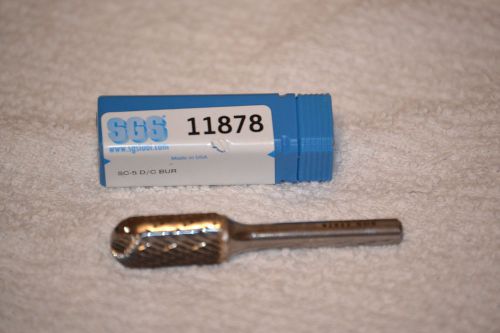 SGS  ROUND HEAD CARBIDE BUR SC-5 D/C BUR NEW IN BOX #11878