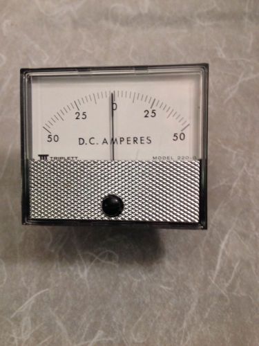 Triplett 220G AMP / Gauge 2-3/4&#034;x2-3/8&#034;, 50-0-50 DC Amps,Great Condition.