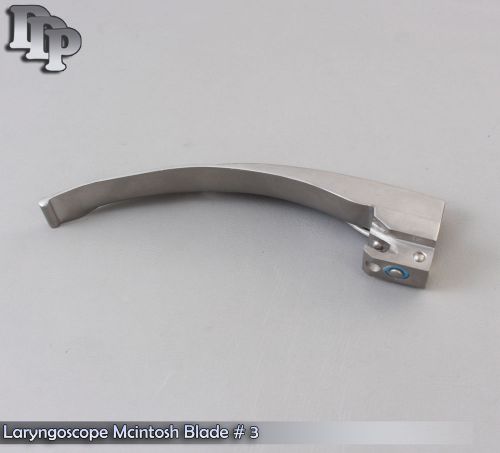 McIntosh Laryngoscope Blade No. 3 ENT Diagnostic Surgical Instruments