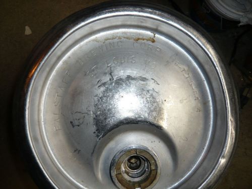 Falstaff Beer Keg Stainless Steel 7.75 Gallon barrel fuel tank tailgate grill