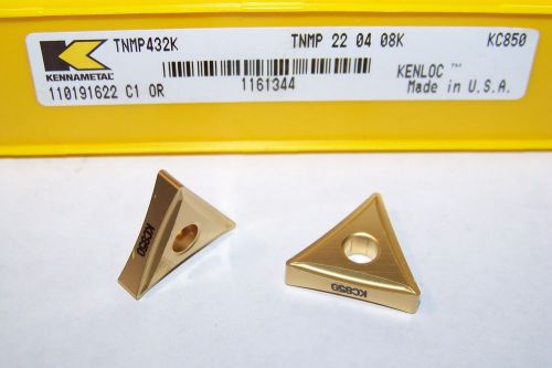 TNMP 432 K KC850 KENNAMETAL *** 10 INSERTS *** FACTORY PACK ***