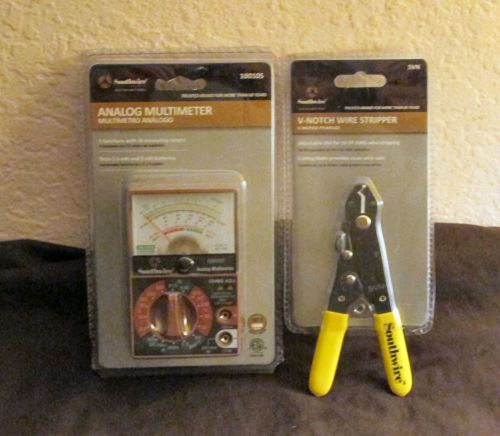 Southwire Analog Multimeter #10010S w/ Bonus Southwire V-Notch wire stripper NIB