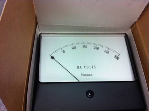 *NEW* SIMPSON DC VOLT METER NOS 0-300 VDC NOS