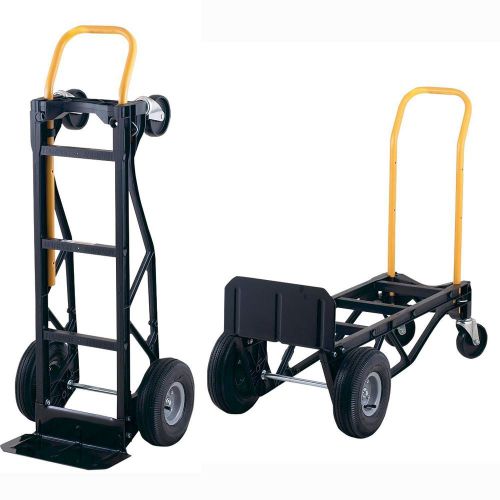 700-Pound Nylon Convertible Hand Truck 2 Wheel Dolly/ 4 Wheel Cart Steel Tough