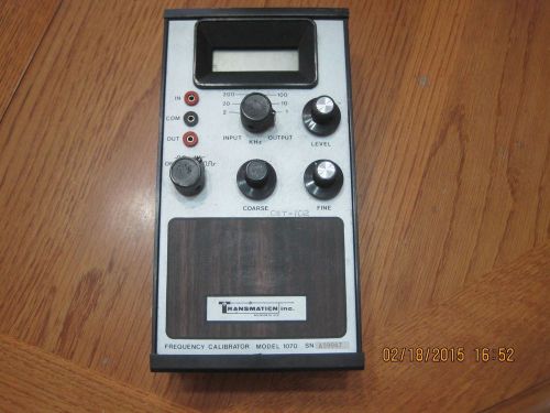 Vintage Transmation Inc Frequency Calibrator Model 1070 SN A59067 Bare Unit