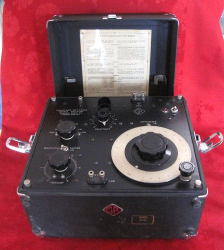 General Radio Genrad 740-B Capacitance Test Bridge in Carry Case