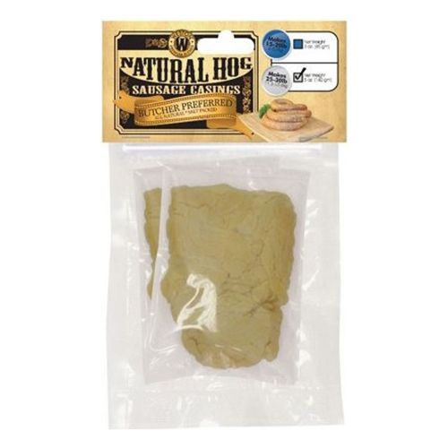 Weston 19-0302-w natural hog casings 5oz makes 25-30 pounds for sale