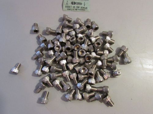 Kowallis &amp; richards socket hd cap screws course stainless 3/8 x 1/2 lot of 88 for sale