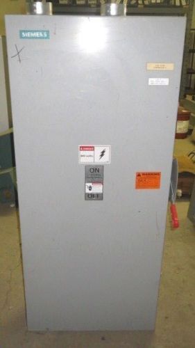 SIEMENS HEAVY DUTY FUSIBLE DISCONNECT 400 AMP 600 VAC NEMA TYPE 1 MODEL HF365