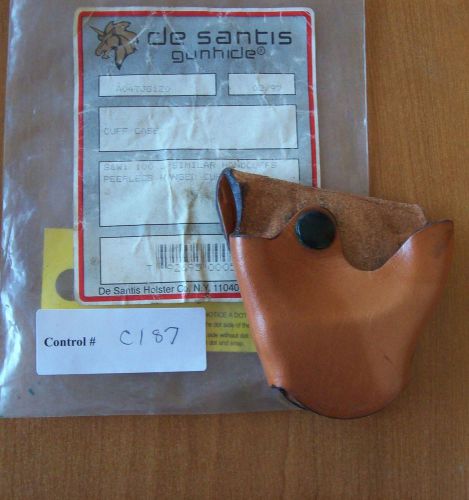 Desantis a04 leather off duty cuff case tan factory blem sale c187 for sale