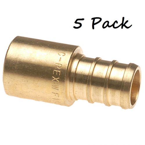 Apollo pex 1/2-in x 1/2-in female adapter solder x barb fitting , 5-pack for sale