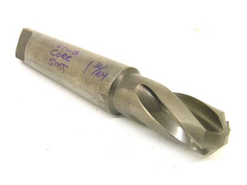 Used cleveland 1-31/64&#034; taper shank stub length core drill 1.4844&#034; for sale