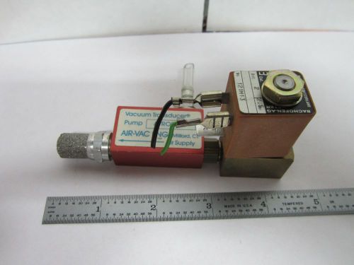 AIR VAC SOLENOID VALVE LUCIFER SWITZERLAND PNEUMATIC + FILTER AS IS BIN#K7-06