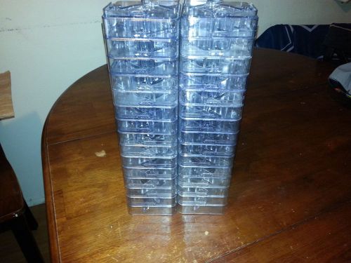 LOT OF 60 CLEAR RAISE ITS/DESKALATORS FURNITURE RISERS W/ANTI SKID PADS