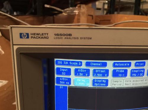 16500B Logic Analysis System Mainframe 16550A 16555D 16534A Oscilloscope