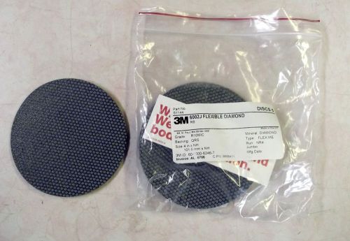 3M 6002J Flexible Diamond 4&#034; Discs R10MIC QRS 5 Pack