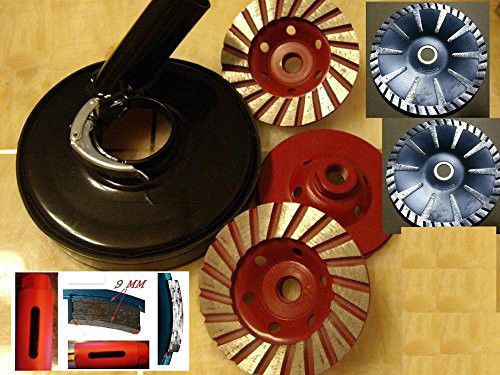 Metal dust shroud 4 cup wheel 2 convex blade 4 core drill bit granite concrete for sale