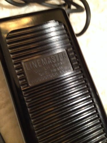 Linemaster 90 rheostat foot pedal switch dimmer tested working condition for sale