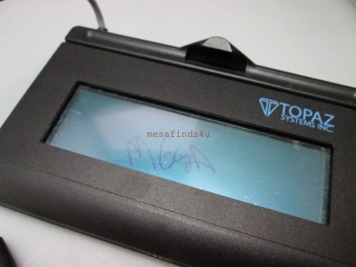 Topaz  t-lbk460-hsb-r, 1x5 lcd usb signature capture pad for sale