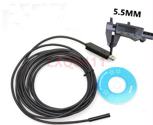 HD 1.3MP 720P 5.5mm Lens USB Endoscope 6 LED IP67 Waterproof Camera Endoscope 5M