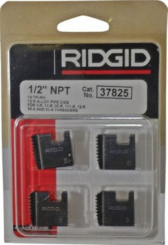 Ridgid 37825 Alloy Pipe Threading Dies 1/2&#034; 12R NPT Set of 4  USA MADE Free Ship