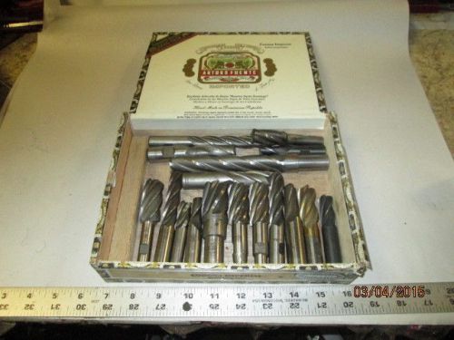 MACHINIST LATHE MILL Machinist Lot of End Mill Cutters for Milling Machine j