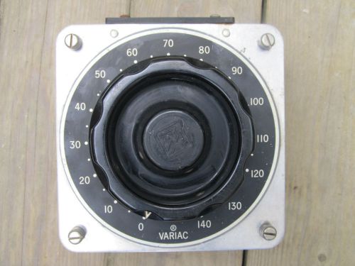 General radio w20 variac autotransformer 120v in 0-140v out 20a w knob faceplate for sale