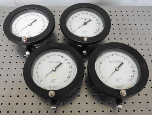 C114241 Lot 4 Ashcroft Test Pressure Gauges (0-30 PSI x 0.1 PSI Subd, Grade 3A)