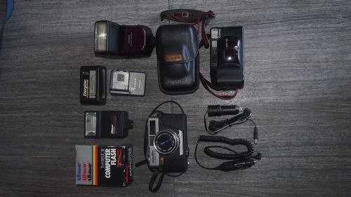 lot of cancorders flash camera etc