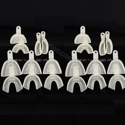 2 Sets Dental Supply Impression Trays Autoclavable Central 10pcs/Set Hot sale!!!