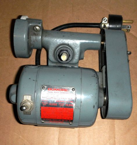 DUMORE 14-011 1/14hp Tool Post Grinder 10,000 RPM Full Load16000 RPM No Load