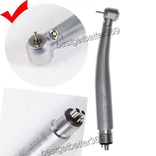 Dental Turbina E-generator LED Fiber Optic High Speed Handpiece Style 4/2 holes