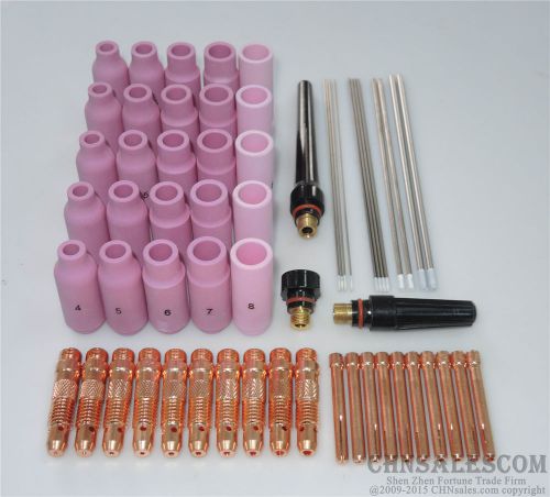 60 pcs TIG Welding Torch Kit  WP-17 WP-18 WP-26 WZ8 Zirconiated Electrode