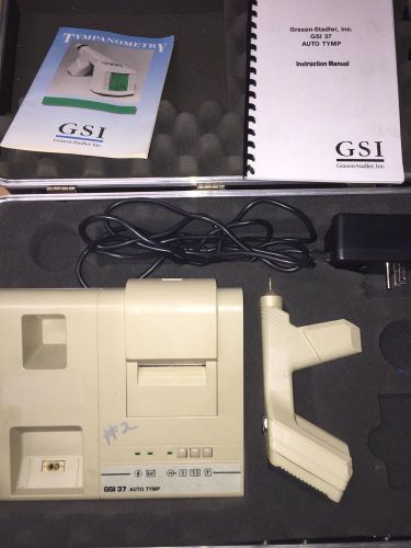 GSI 37 Auto Tymp Portable Screening Tympanometer Ear Analyzer Grason Welch #LC11