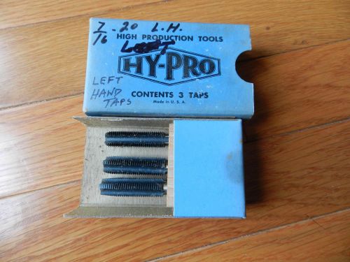 HY-PRO - 7/16&#034;-20 TAP SET - LEFT HAND - HSS - GH3 (SET OF 3 TAPS)