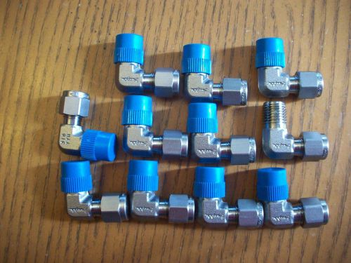 9 New Swagelok 1/4&#034;  90&#039;s ss 316