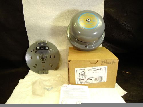 NEW EDWARDS SIGNALING ADAPTABEL® 340-4G5 VIBRATING BELL 24VAC 4&#034; PLC COMPATIBLE