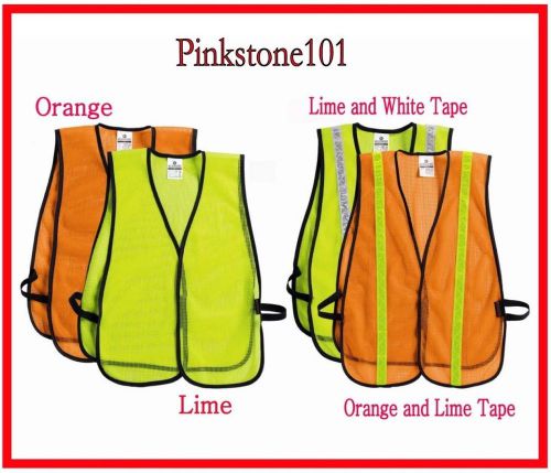 ML Kishigo Mesh Reflective Stripe Vest safety for Construction,Traffic,Warehouse