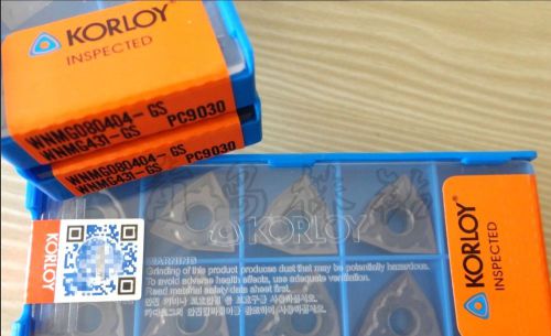 NEW in box Korloy WNMG080404-GS PC9030 WNMG431-GS CNC  Carbide Inserts 10PCS/Box