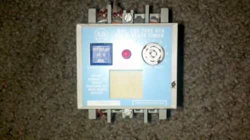 allen bradley 700 type rta solid state timer 700-RTA00V000A1