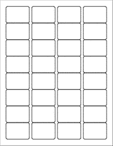 Permanent Id Labels for Laser and Inkjet Printers 1.25 X 1.75&#034;  White 480 labels