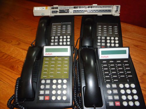 Avaya Partner Telephone System ACS Processor R4.0 (4) Phones &amp; PC Card