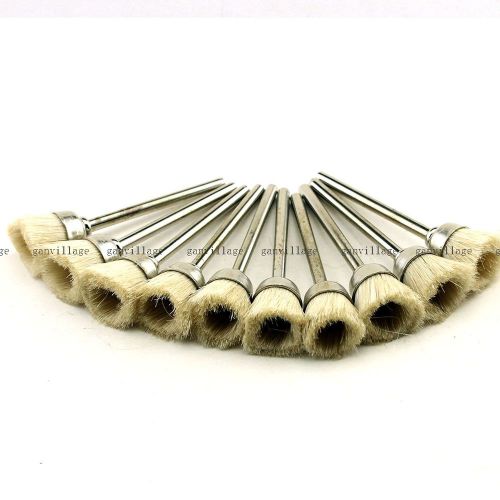 10pcs Wool Brush Bowl Shape Polisher For Rotary Tool Deburr Buff Burr Polishing