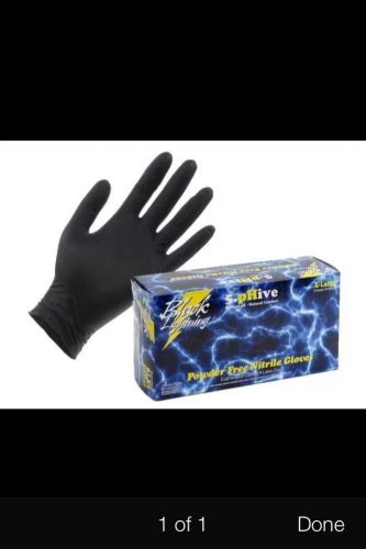 BLACK LIGHTNING NITRILE GLOVES 1 BOX 100 GLOVES WITH PH 5.5 SMALL