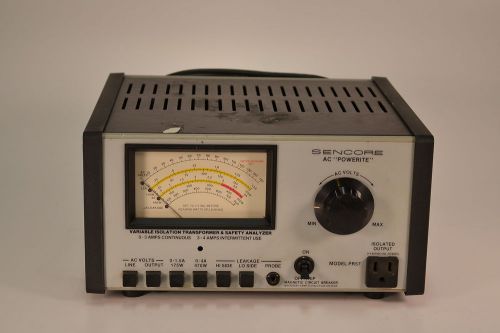 Sencore PR57 AC Powerite Variable Isolation Transformer &amp; Safety Analyzer