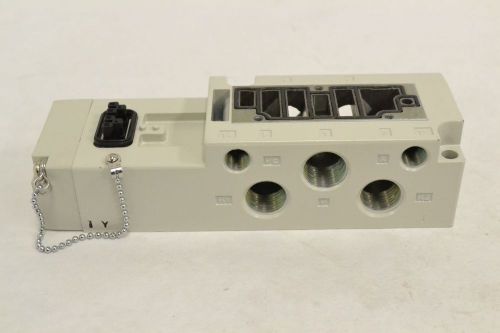 NEW SMC VQ4000-PW-03T SUBPLATE 3/8 IN NPT PNEUMATIC VALVE BODY MANIFOLD B303313