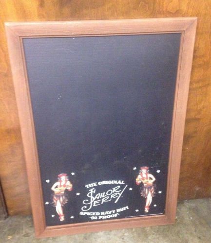 ORIGINAL SAILOR JERRY SPICED NAVY RUM (92 PROOF) MENU BOARD chalk LARGE 33 X 22&#039;